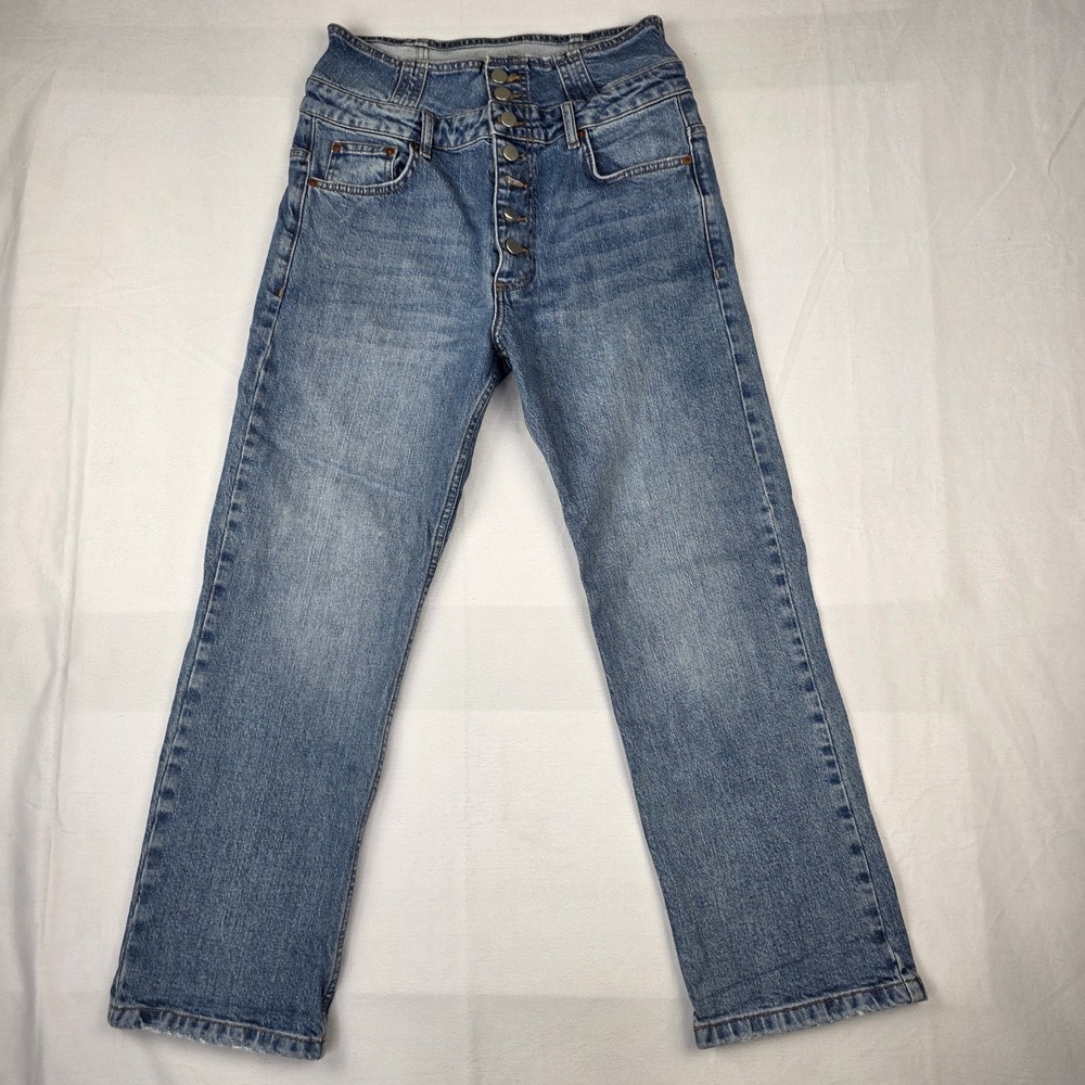 Marissa Webb Jeans Womens Size 28 Button Fly High Rise Blue Denim Pants